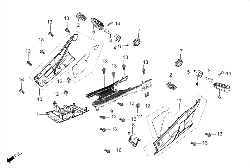 F-7-DRUM FLOOR PANEL diagram showing 94201-25250