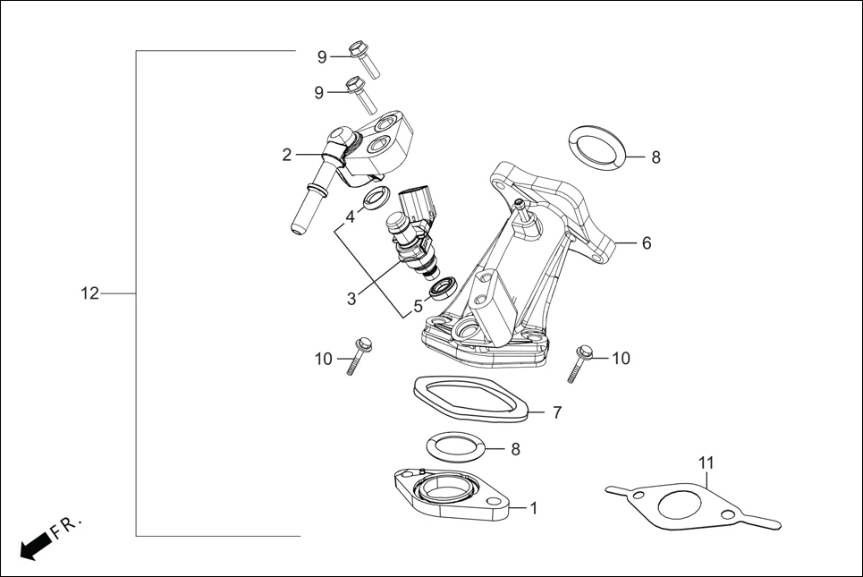 E-17A INJECTOR FUEL ASSY.