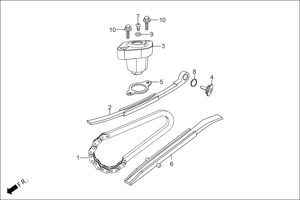 E-5 CAM CHAIN/TENSIONER