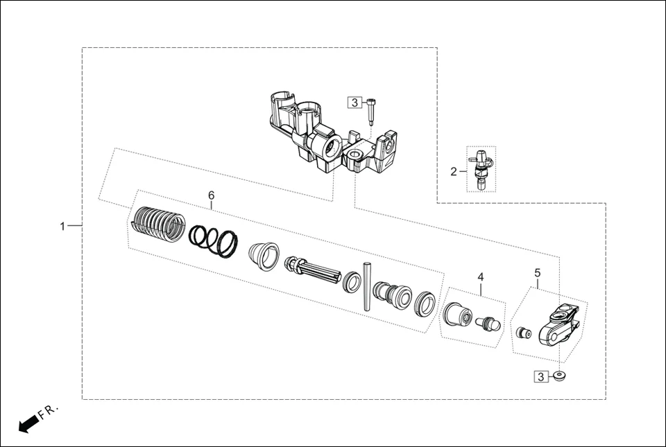 F-10C-DISC CCB ASSY. assembly diagram for Hero MAESTRO EDGE 125CC(March,2023)