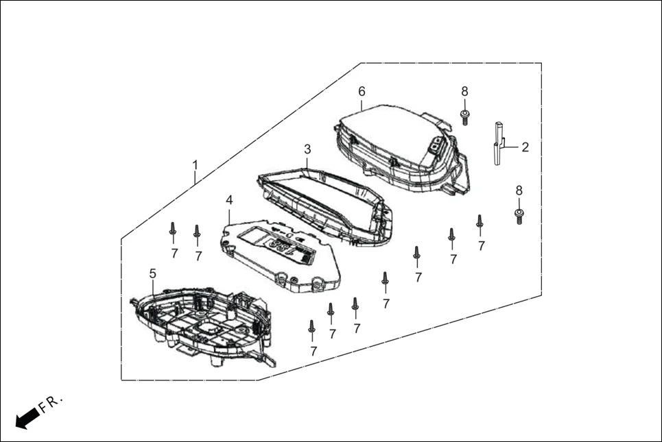 F-2-DISC METER assembly diagram for Hero MAESTRO EDGE 125CC(March,2023)