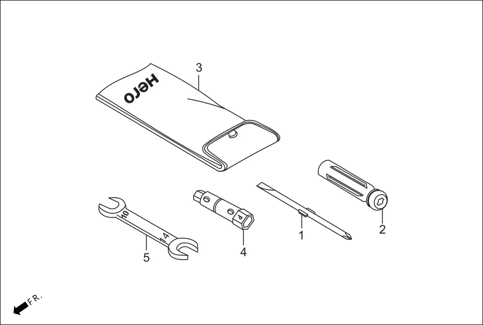 F-24 TOOLS assembly diagram for Hero MAESTRO EDGE 125CC(March,2023)