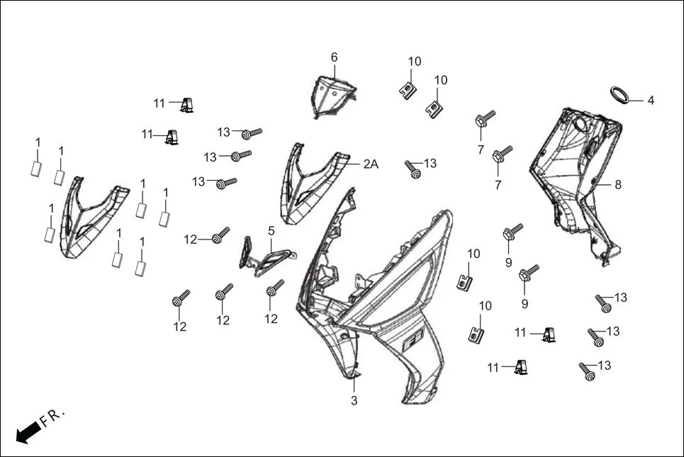 F-6-CONNECT FR. &amp; INNER COVER diagram showing 81131-AAW-300