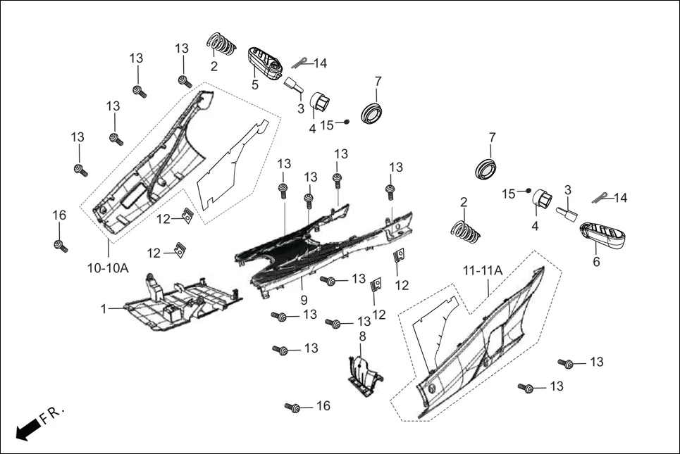 F-7-DISC FLOOR PANEL diagram showing 6432A-AAW-B00U