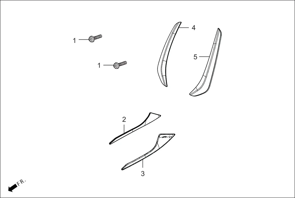 FOP-3 (OPTIONAL) assembly diagram for Hero Maestro EDGE 125 BSVI (July,2021)