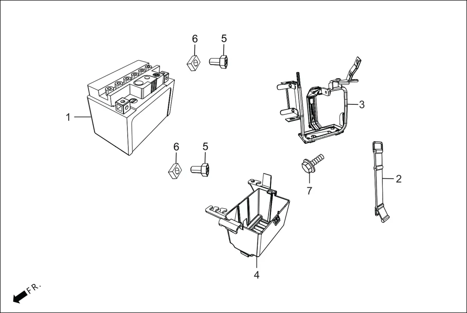 F-21 BATTERY assembly diagram for Hero Maestro EDGE 125 BSVI (OCT, 2020)