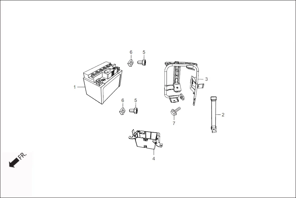 F-21A BATTERY (IMMOBILIZER) assembly diagram for Hero Maestro EDGE (Apr, 2017)