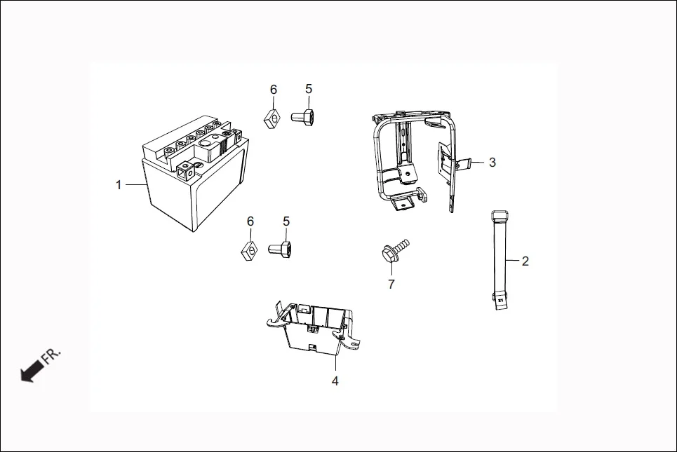 F-21 BATTERY (W/O IMMOBILIZER) assembly diagram for Hero Maestro EDGE (Apr, 2017)