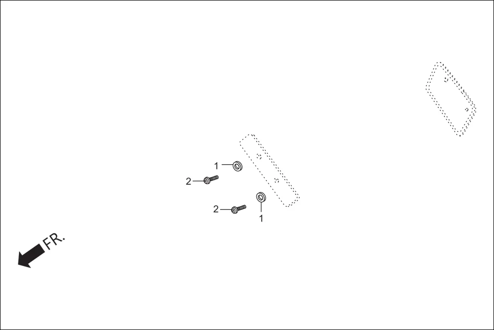 FOP-3 FR./RR.NUMBER PLATE (OPTIONAL) assembly diagram for Hero Maestro EDGE 125 (May,2019)