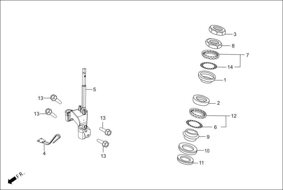 F-9-DRUM STRG. STEM diagram showing 53200-AAW-310