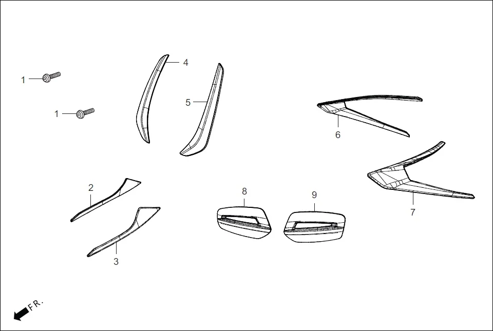 FOP-3 (OPTIONAL) assembly diagram for Hero Maestro EDGE 125 BSVI (Feb, 2020)