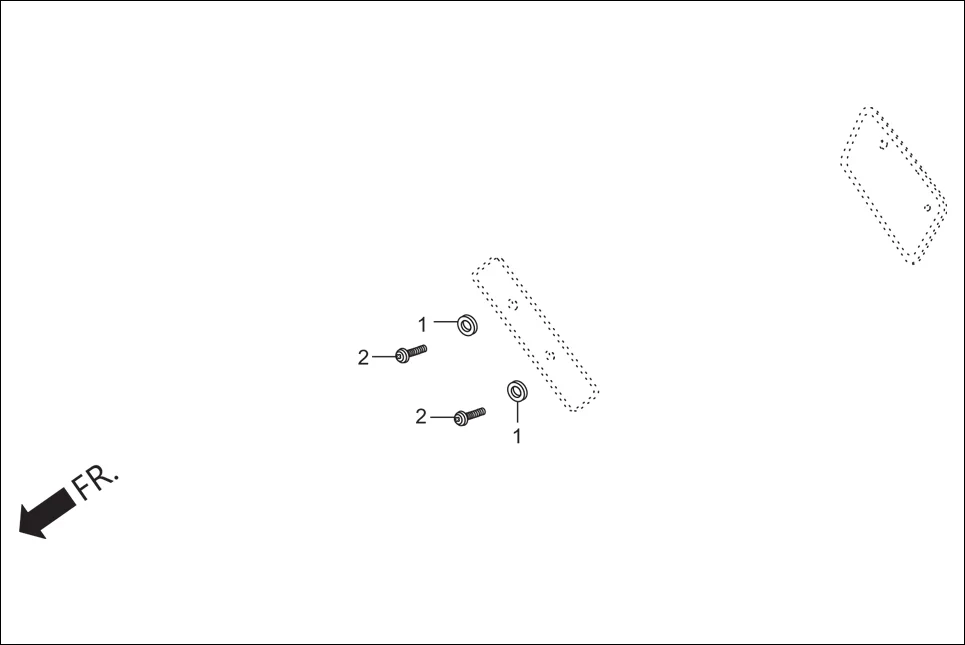 FOP-3 FR./RR.NUMBER PLATE (OPTIONAL) diagram showing 93500-05010-1A