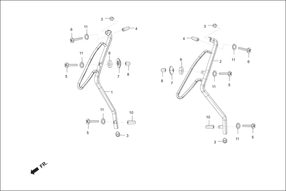 FOP-6 BEADING ASSY. R./L. (OPTIONAL) assembly diagram for Hero Maestro EDGE 125 FI (May, 2019)