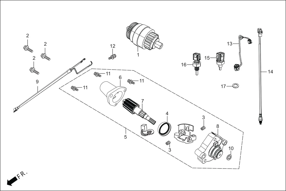 E-10 STARTING MOTOR