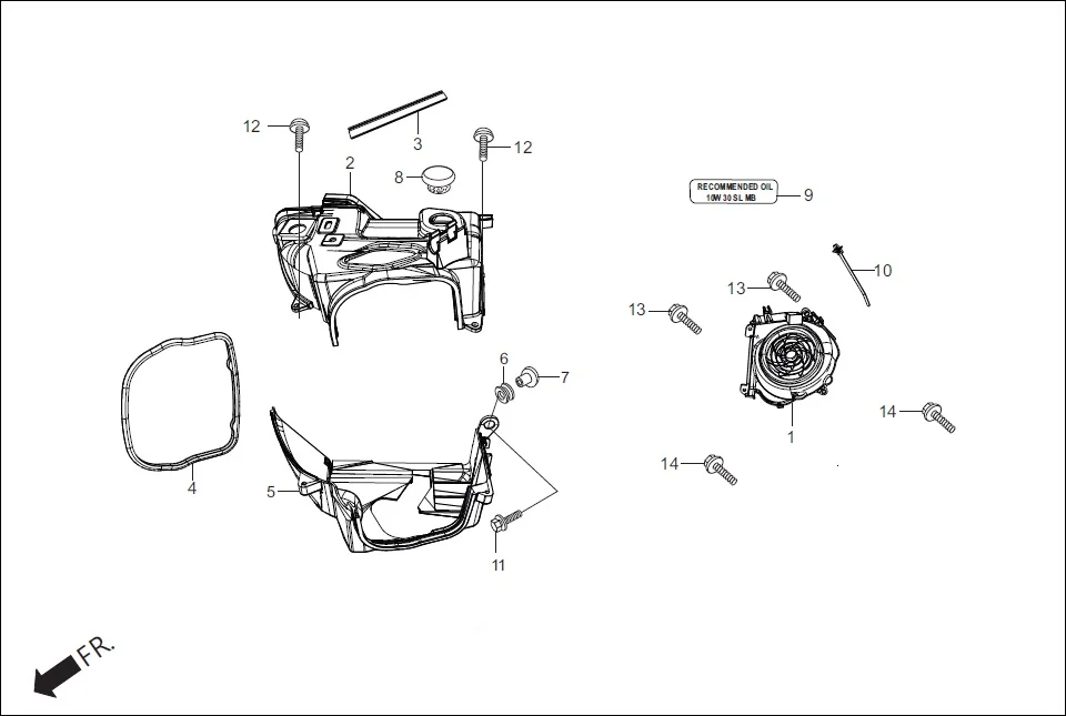 E-1 SHROUD / FAN COVER