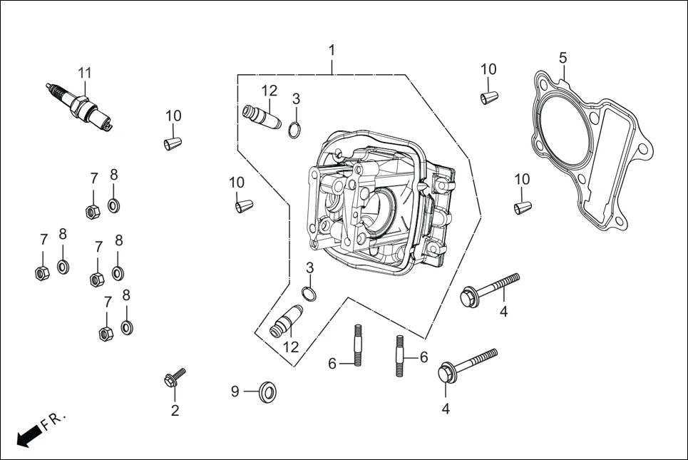 E-3 CYLINDER HEAD