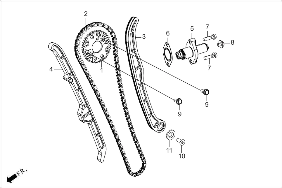 E-2A CAM SHAFT (CAM CHAIN TENSIONER)