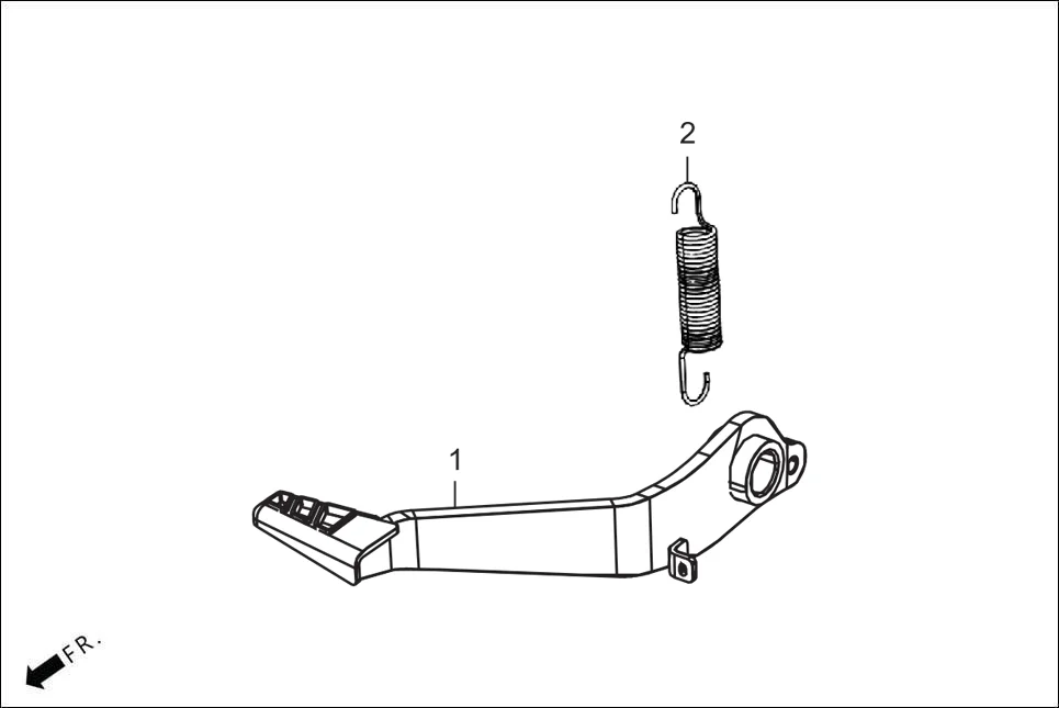 F-16 PEDAL BRAKE assembly diagram for Hero THUMBSUP THUNDERWHEEL(Apr.,2025)