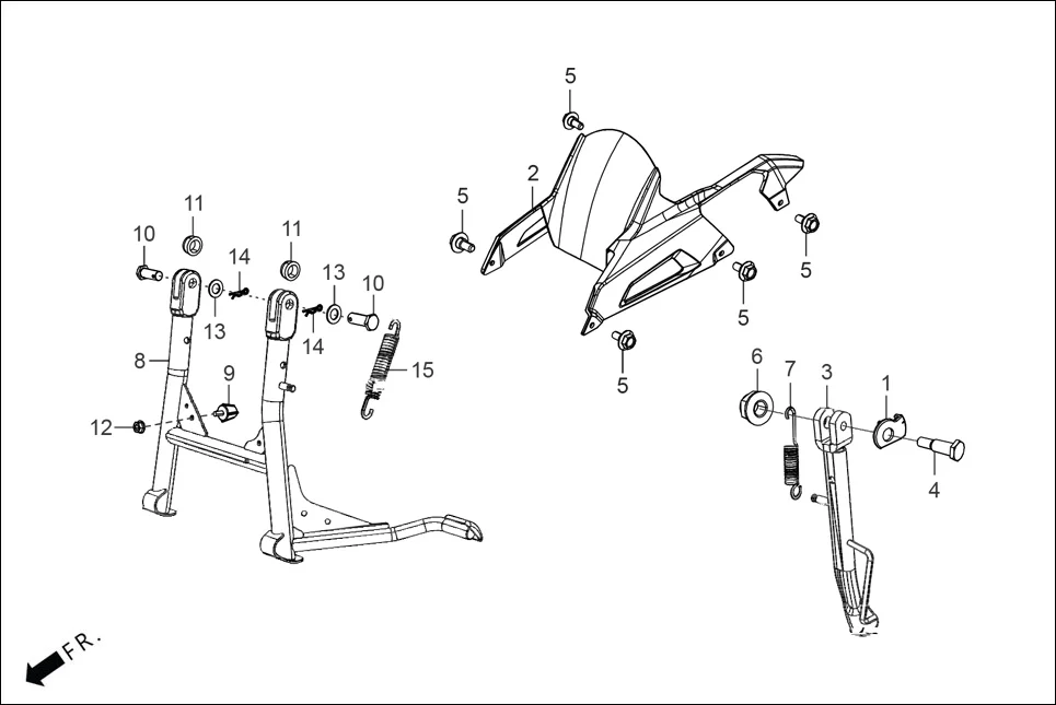 F-18 CHAIN CASE &amp; STAND diagram showing 50530-RAA-000G