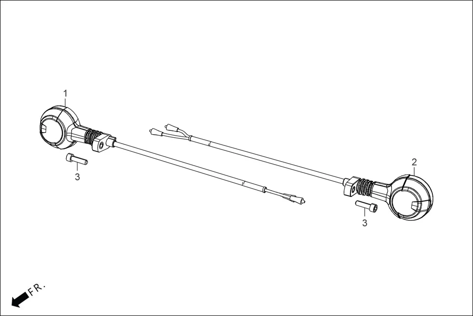 F-21A REAR WINKER assembly diagram for Hero THUMBSUP THUNDERWHEEL(Apr.,2025)