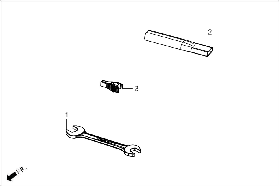 F-26 TOOLS diagram showing 99008-RAA-000