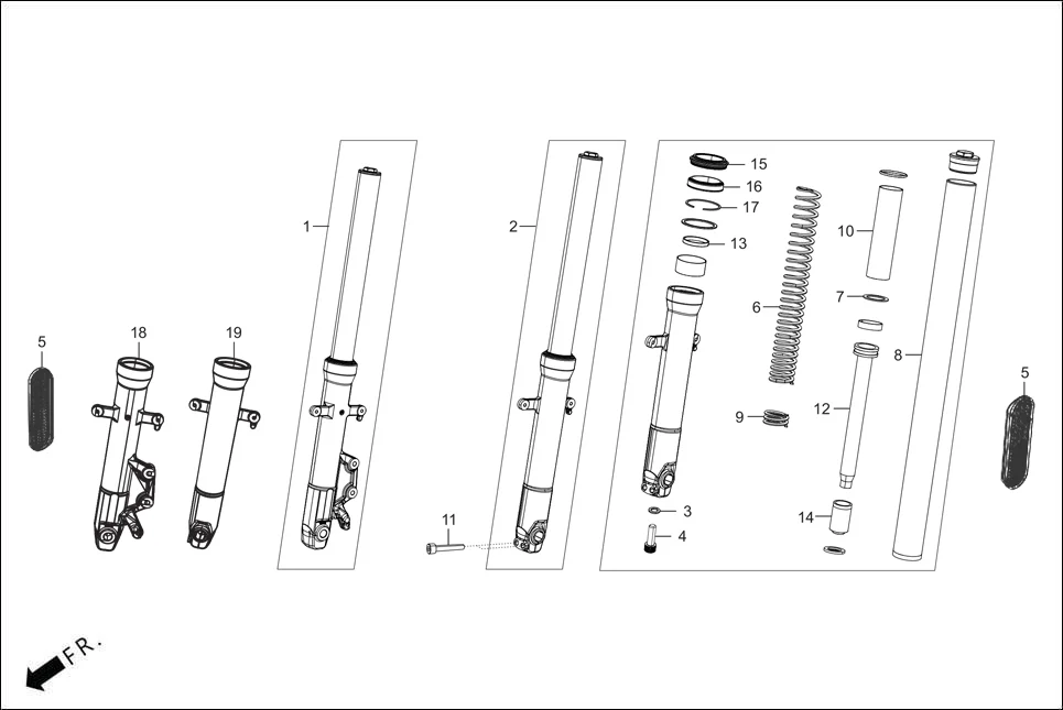 F-6A FRONT CUSHION / STRG. STEM assembly diagram for Hero THUMBSUP THUNDERWHEEL(Apr.,2025)