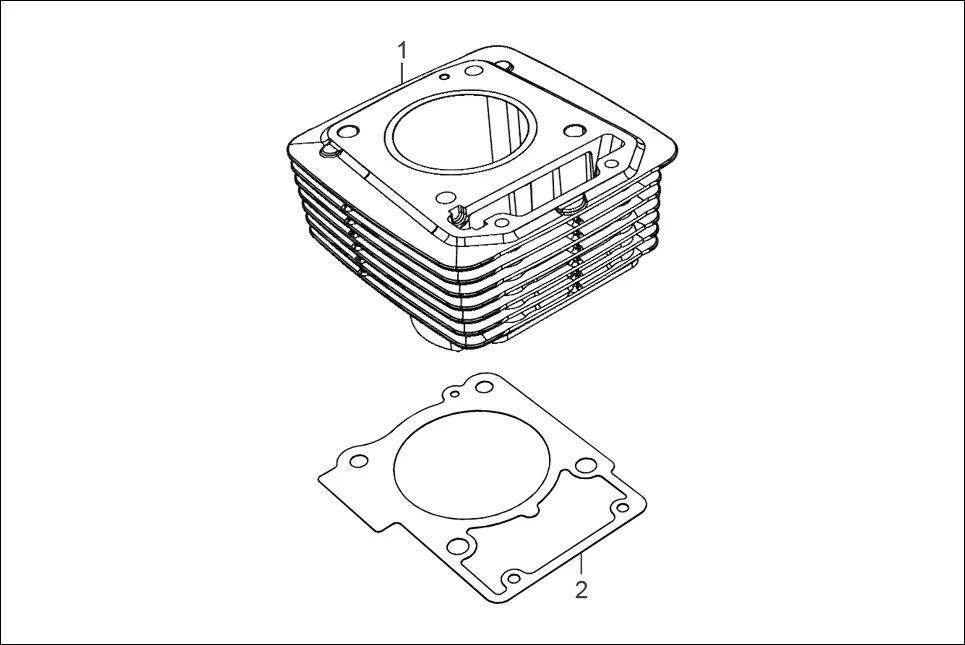 E-1B-N/C-SPOKE CYLN. &amp; CYLN HEAD (CYLINDER)