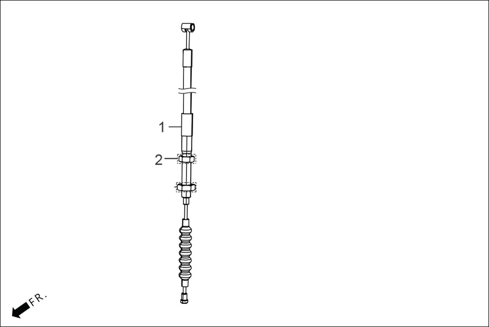 F-3 CONTROL CABLE diagram showing 94002-080F0-0S