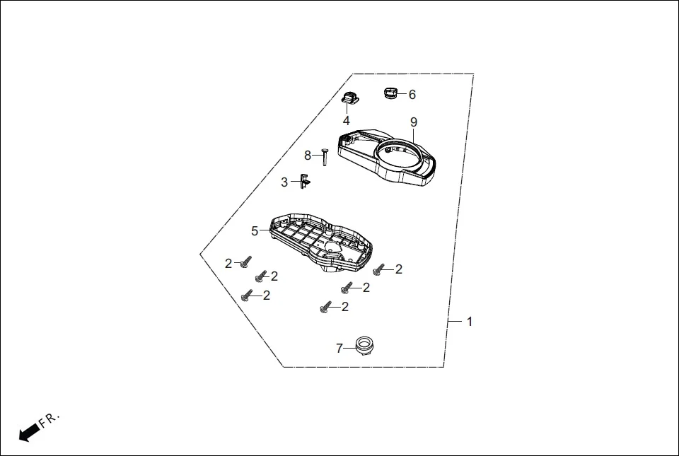 F-29B METER ASSY (OPTIONAL) assembly diagram for Hero Passion-HZ(May,2023)