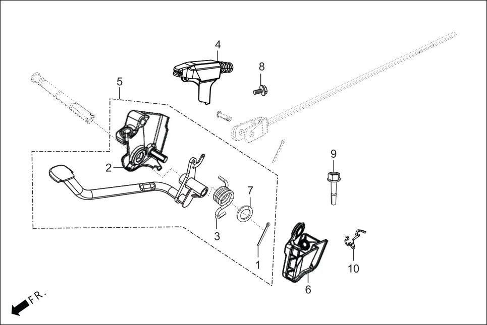 F-18A-DRUM CBS ASSY.(DRUM) assembly diagram for Hero Passion XTec (June,2022)