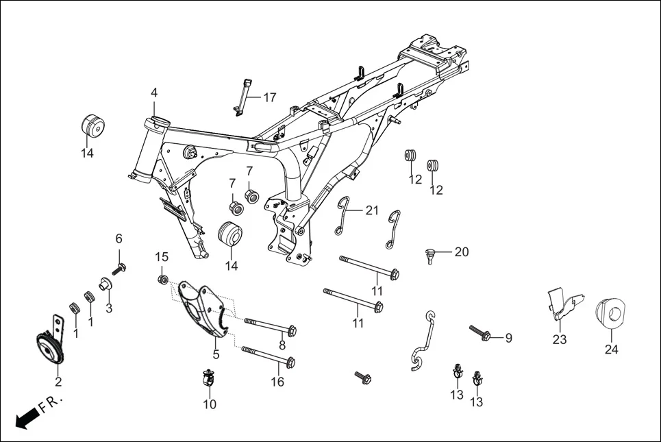 F-25-DRUM FRAME BODY diagram showing 94050-10000