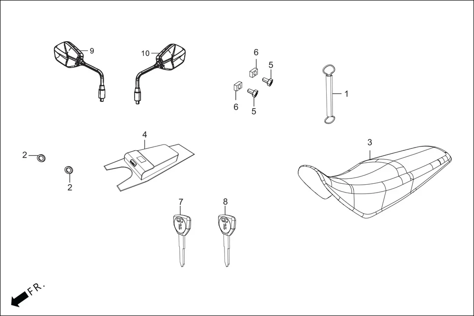 F-29A (OPTIONAL) assembly diagram for Hero Passion XTec (June,2022)