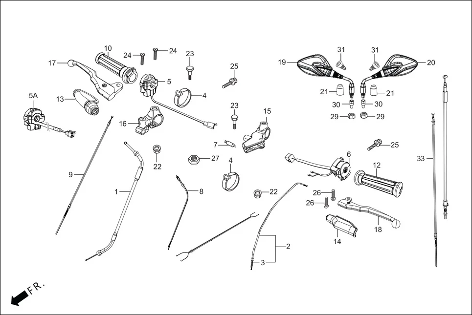 F-3-DRUM HANDLE LEVER/SWITCH/CONTROL CABLE diagram showing 35340-KST-950