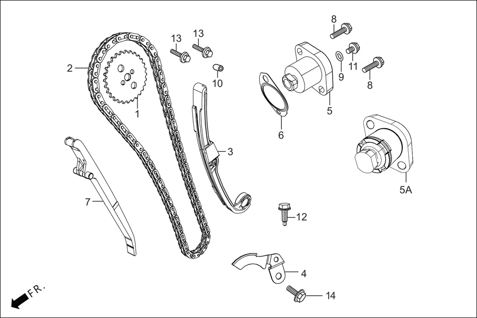 E-4 CAM CHAIN TENSIONER