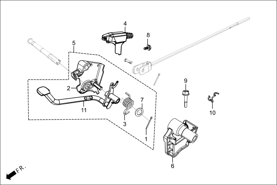 F-18A-DRUM CBS ASSY.(DRUM) assembly diagram for Hero Passion Pro(March,2023)