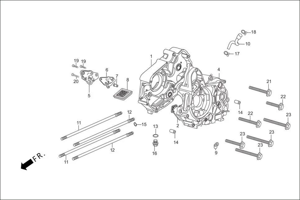 E-8-SELF CRANK CASE / OIL PUMP