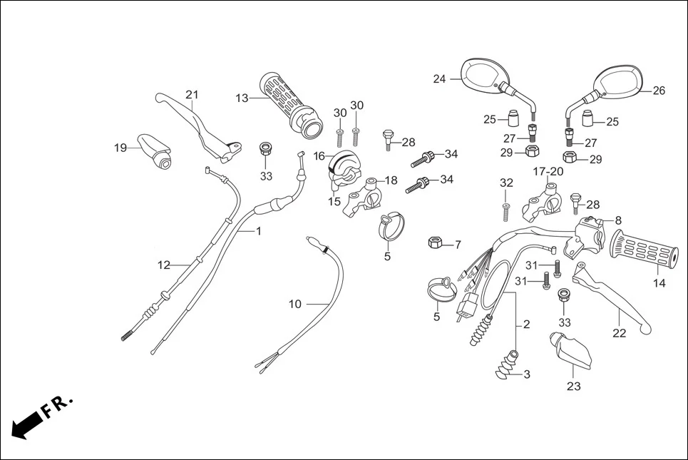 F-3-DRUM-KICK HANDLE LEVER/SWITCH/CONTROL CABLE diagram showing 53172-KTC-920