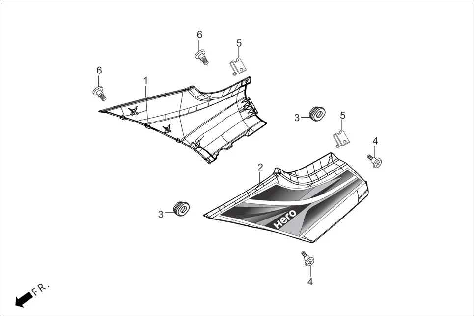 F-14 SIDE COVER diagram showing 90320-GC3-000