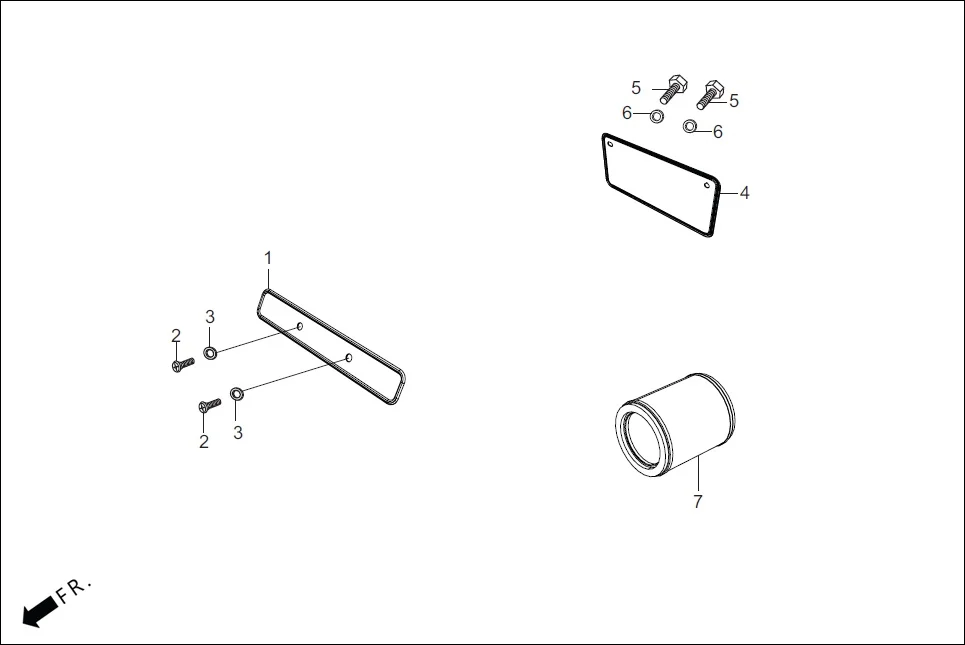F-21A FR./RR. NUMBERPLATE (OPTIONAL) assembly diagram for Hero Passion Pro (Feb, 2017)