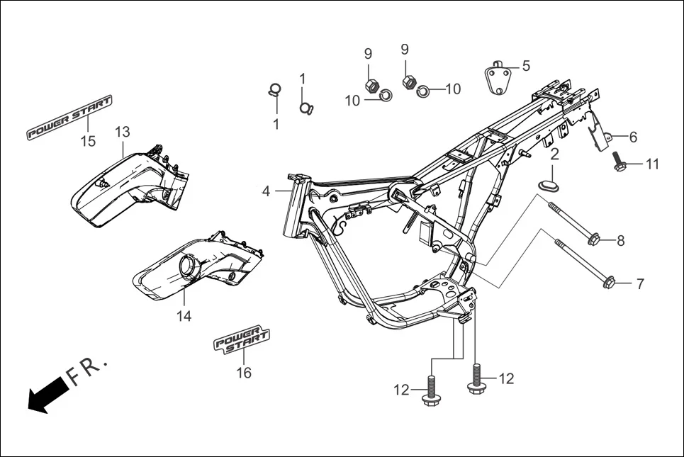 F-25-SELF FRAME BODY/UTILITY BOX diagram showing 50100-AAC-710