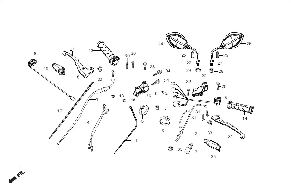 F-3-DRUM-SELF HANDLE LEVER/SWITCH/CONTROL CABLE diagram showing 94050-06000