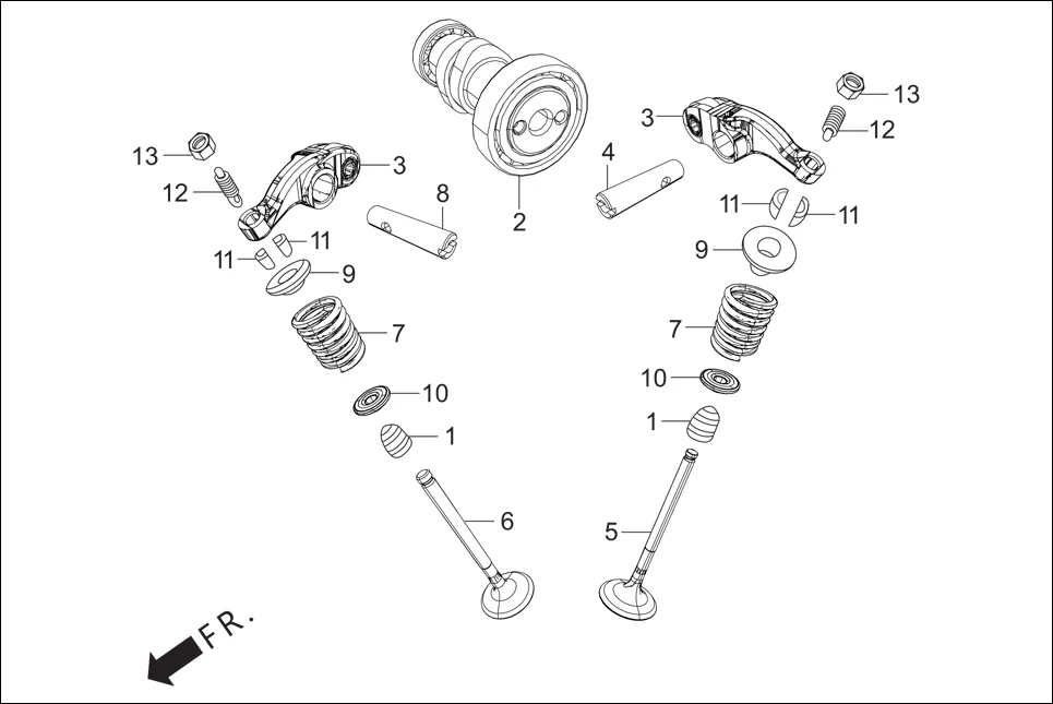 E-3 CAM SHAFT/VALVE