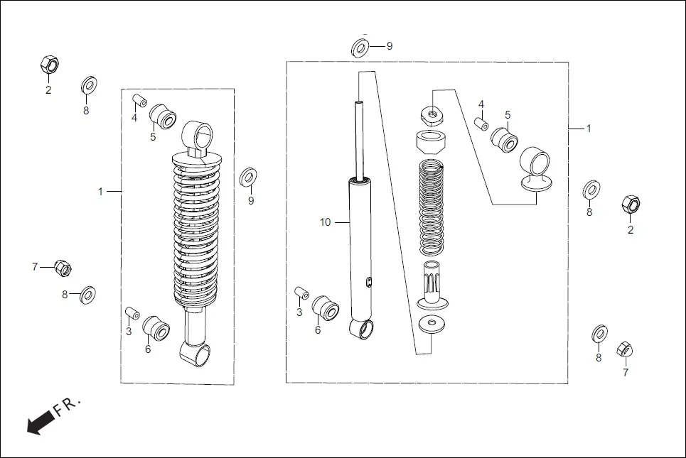 F-20 REAR CUSHION diagram showing 52400-AAF-400