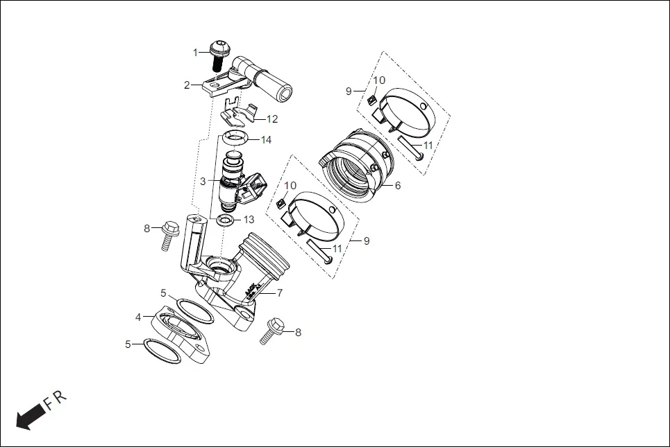 E-13B INJECTOR ASSY. FUEL (4 HOLE)