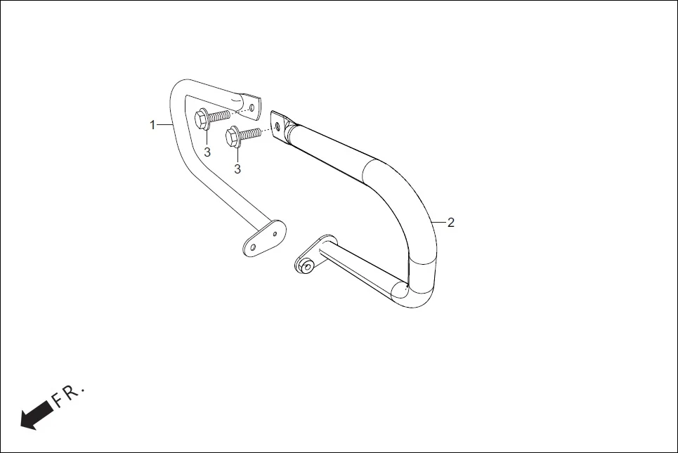 F-28 GUARD ENGINE assembly diagram for Hero Passion Pro BSVI (Oct, 2021)