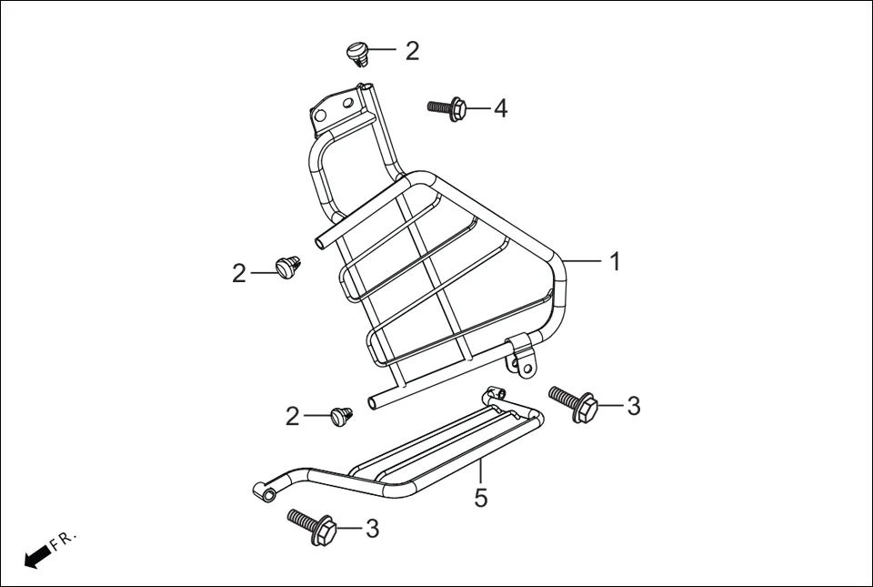 F-29 GUARD, SAREE assembly diagram for Hero Passion Pro BSVI (Oct, 2021)