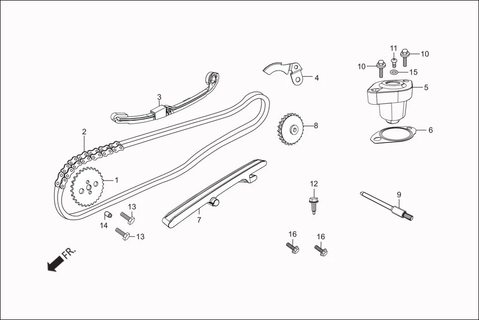 E-2A CAMSHAFT (CAM CHAIN TENSIONER)