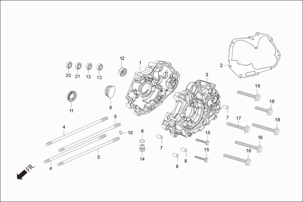 E-3C CRANK CASE &amp; COVER (CRANKCASE)