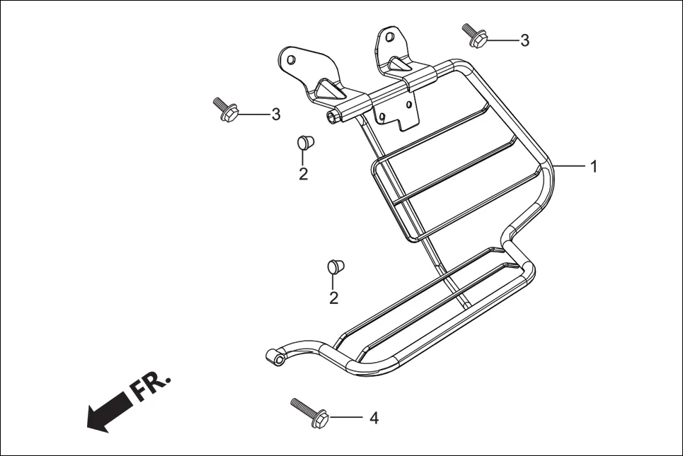 F-25A GUARD SARI assembly diagram for Hero Passion Pro (Jan, 2018)