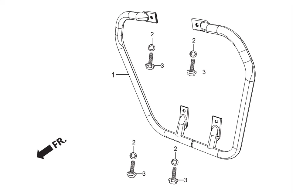 F-25 GUARD ENGINE assembly diagram for Hero Passion Pro (Jan, 2018)